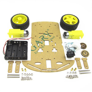 2WD Smart Car Robot Telaio con Encoder di Velocità del Motore Supporto Della Batteria - Product Image 5