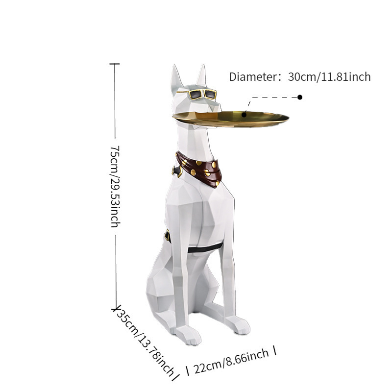 colorful Large Doberman white
