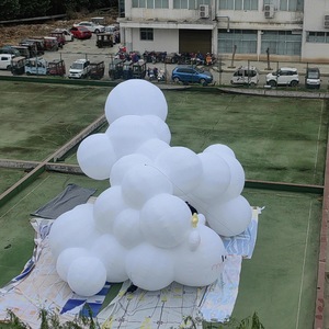 Dekor reklam için PVC asılı bulut Led aydınlatma helyum bulut balon küçük büyük büyük şişme bulutlar - Product Image 4