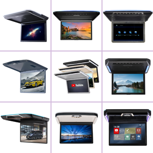 19.5&quot; Ceiling Mount Front Folding Car <strong>LCD</strong> <strong>Display</strong> <strong>USB</strong> HDMl Port 2 Video <strong>Input</strong> DC9-36V Flip Down Roof TV <strong>Screen</strong> for Bus Van - Product Image 5
