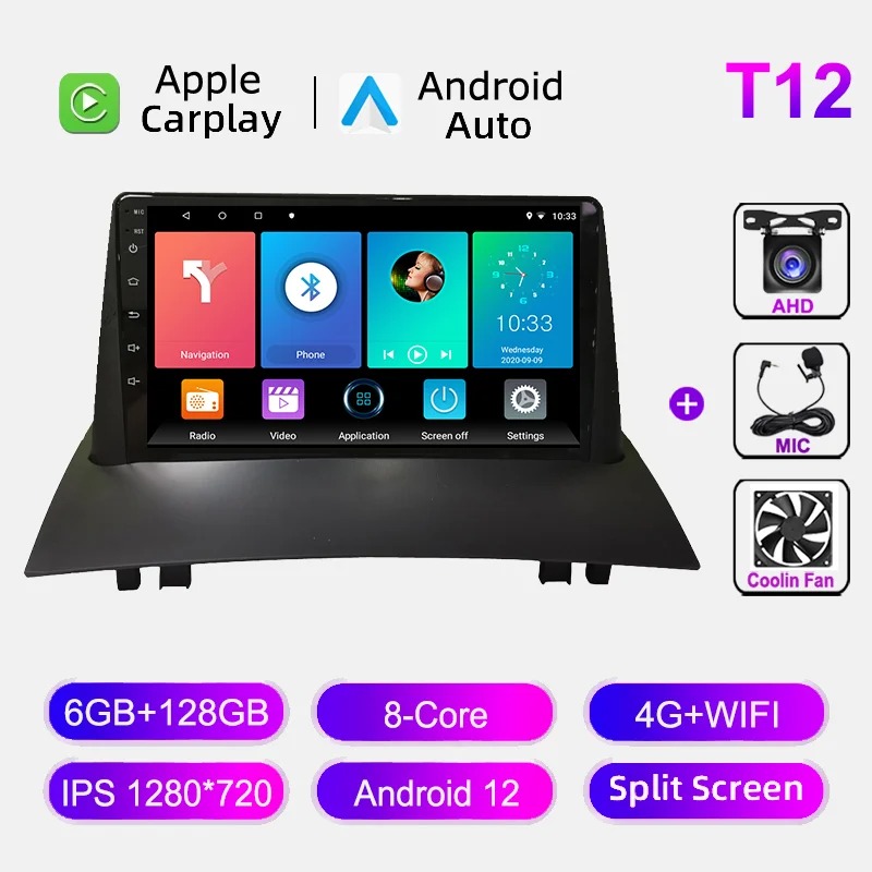 T12 6+128GB 4G + Cámara AHD