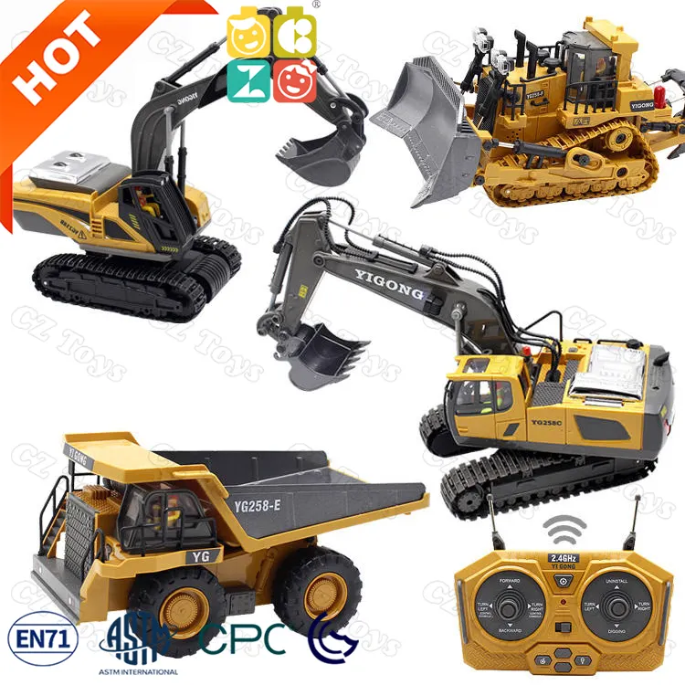 Amazons Best Seller 1/8 RC idraulico escavatore giocattolo radiocomando auto telecomando Rc escavatore giocattoli per ragazzi