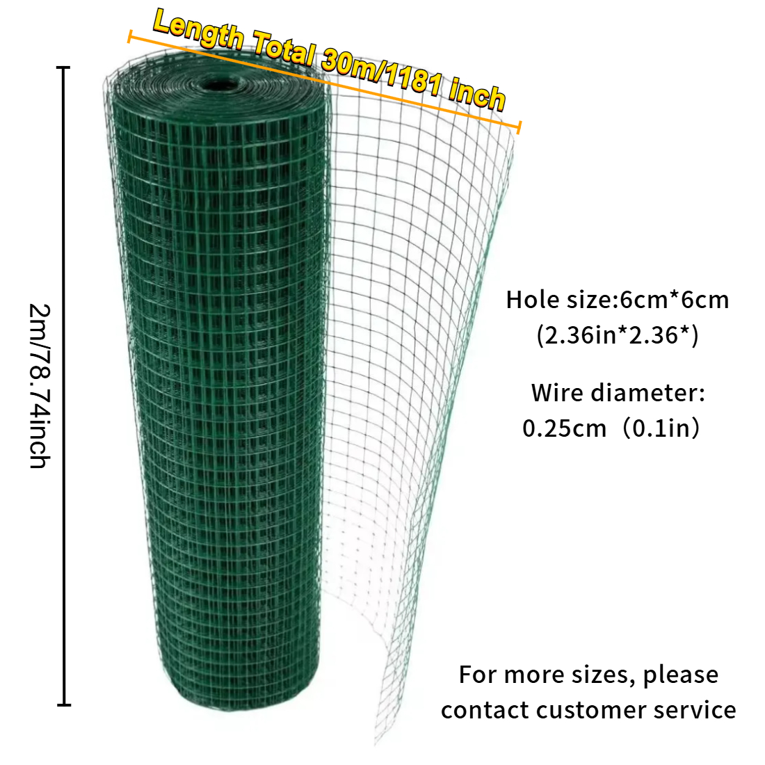 Vert 2m*30m