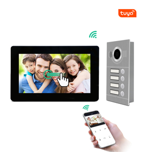 Tuya Smart <strong>IP</strong> Wifi <strong>Video</strong> Door Phone <strong>Intercom</strong> Touch Panel Ring Doorbell for 1/2/3/4 Multi Apartments - Product Image 1