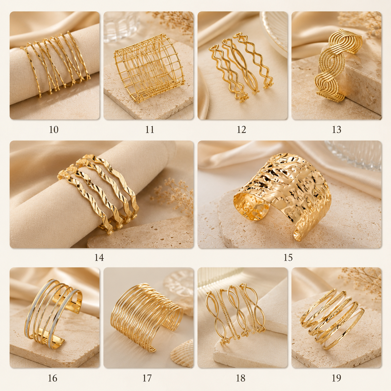 Bracelet à breloques 10 à 19