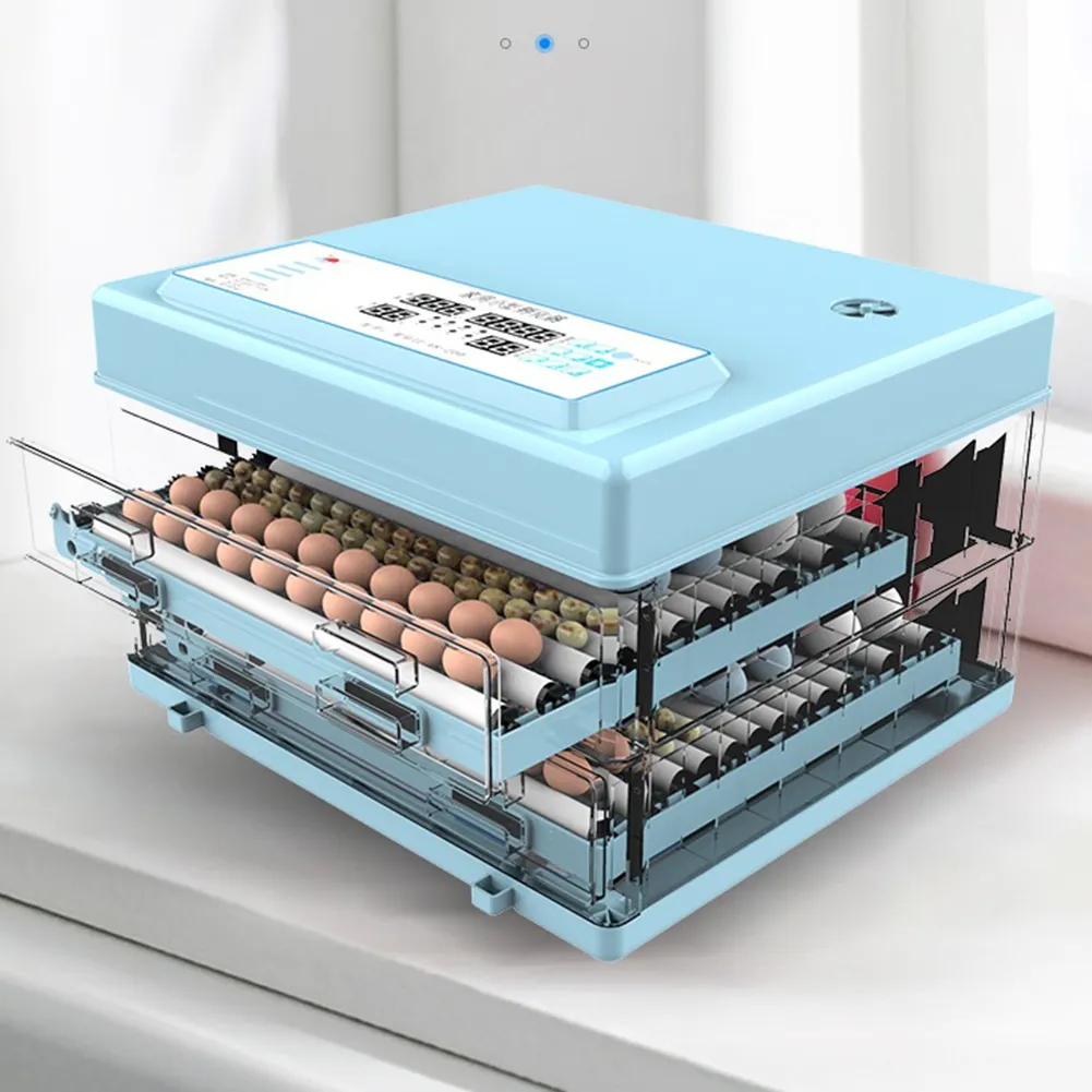 Incubadora eléctrica de huevos de gallina, pato, codorniz, Ganso, control de temperatura y humedad, 145 huevos