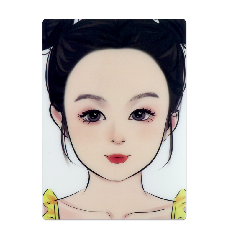 Modèle d'exercice de maquillage artistique