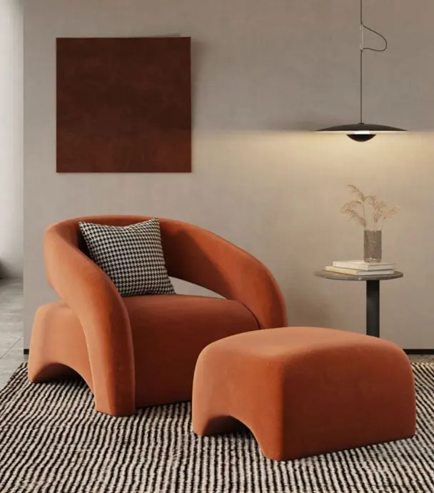 Nuovo design moderno poltrona con accento per il tempo libero daybed soggiorno poltrona occasionale