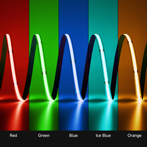 DC12V 5มม. 8มม. 480led/S 5เมตรม้วนริบบิ้นความหนาแน่นสูง RA90สีสันสดใส FOB ซังแถบ LED สีเดียว - Product Image 2