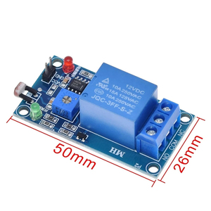 5V 12V光フォトスイッチセンサースイッチLDR光抵抗リレーモジュール光検出感光センサーボード - Product Image 4