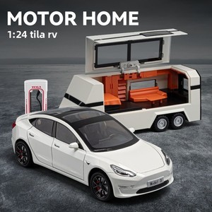 Simulation Alloy Car <strong>Model</strong> 1/24ModeL3 with Motor Home Alloy <strong>Model</strong> Collection Gift - Product Image 4