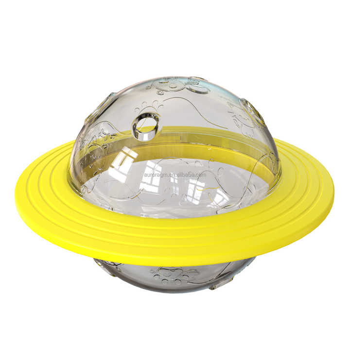 Hot Selling Multifunctional Pet Shop Bite Resistant Dog Cat UFO Ball Dog Treat Toy mini portable Pet Food Dispensing