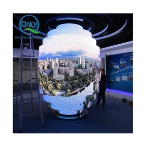 Forma speciale girevole LED schermo per la sala espositiva ad alta tecnologia flessibile LED pannello morbido modulo Pantalla LED Video Wall - Product Image 2