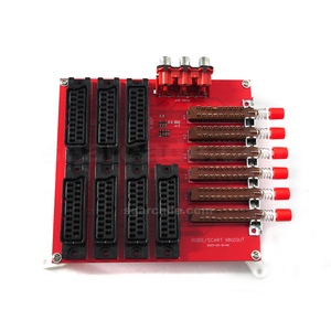 6 in 2 Out Port RGB <strong>Scart</strong>/<strong>RCA</strong>/Component Switch 6 Way <strong>SCART</strong> ( EUR ) in and Way OUT Switcher Video Converter - Product Image 1