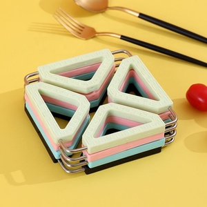 可折叠方形厨房隔热垫可洗可调硅胶折叠三角垫垫多用途Hea - Product Image 4