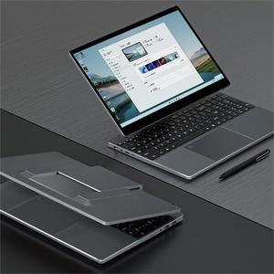 Pantalla táctil para portátil multiformato de 15,6 pulgadas con teclados retroiluminados y desbloqueo de huellas dactilares CPU N195 RAM portátil para el hogar y el estudiante - Product Image 1