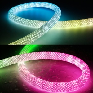 แถบไฟ LED นีออนลาย WS2812 DC5V ไฟ LED 50ดวง/ม. 360องศาผ้าอัจฉริยะแบบ RGBBic มีความยืดหยุ่นสำหรับ IP65ในสวน - Product Image 1
