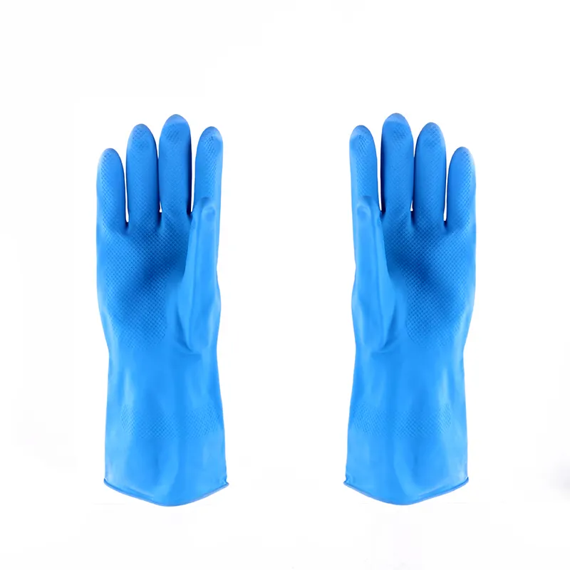 Mejor oferta Dip rebaño forrado de goma hogar China guantes de látex fabricante