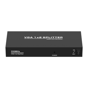Divisor VGA de 2 puertos de 350MHz para 1 computadora 2 pantallas 1 entrada 2 salidas VGA Splitter 1x2 Max 2560x1440