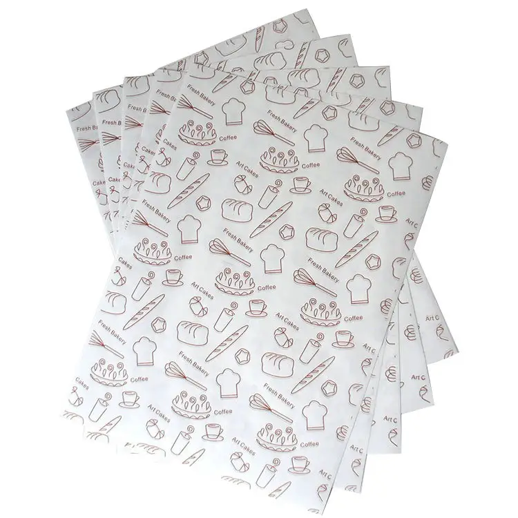 Papel de polpa virgem 40gsm de alta qualidade revestido de silicone dupla face papel alimentar