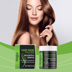 Hoegoa saç maskesi pürüzsüz krem PRO KERATIN & ARGAN yağı MENDS, geri yükler ve DRYDAMAGED ve renk tedavi saç güçlendirir - Product Image 3