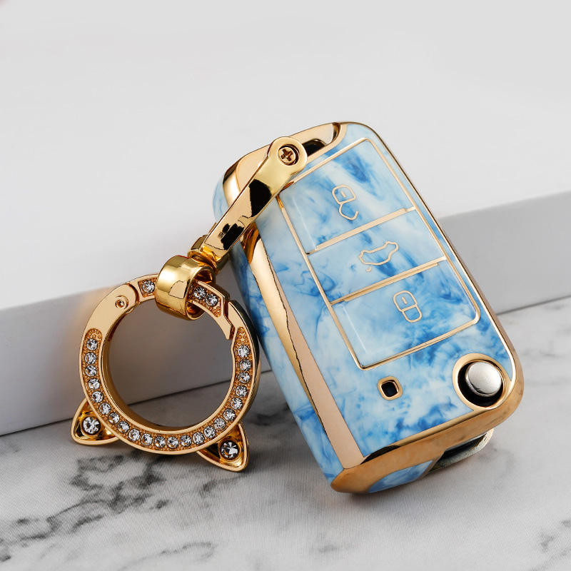 Blue+Key Ring