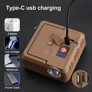 Solare Multi funzionale impermeabile Display Usb ricaricabile Abs corpo in plastica campeggio torce a Led torce da lavoro - Product Image 5