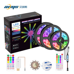 Горячая Распродажа, светодиодная лента для фейерверка цвета мечты, RGB 18 светодиодов, 5 В, управление звуком, музыка, синхронизация, ритм, включение цифрового программирования - Product Image 3