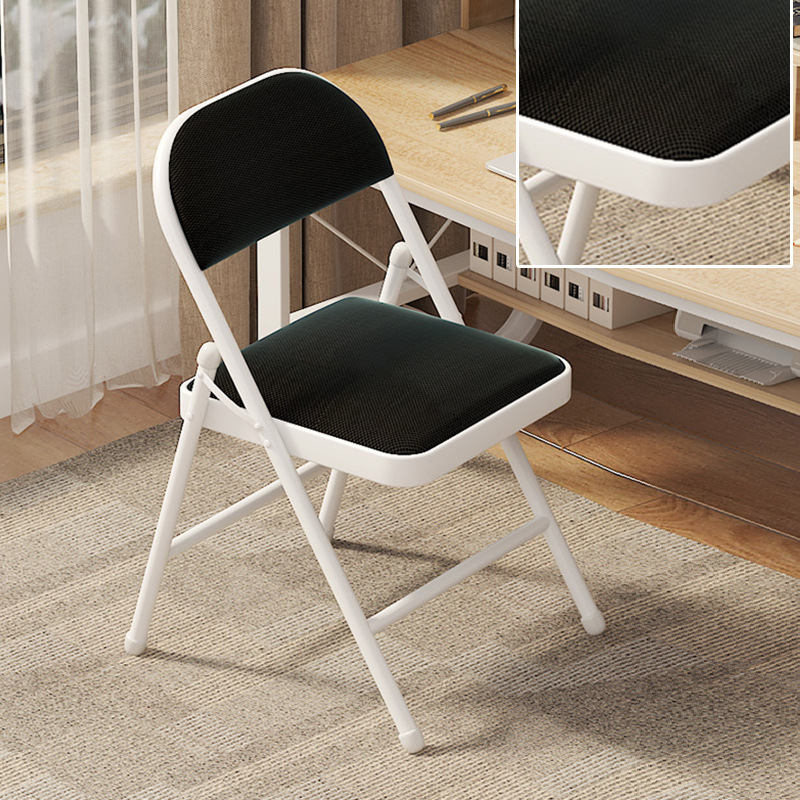 White support frame with black mesh