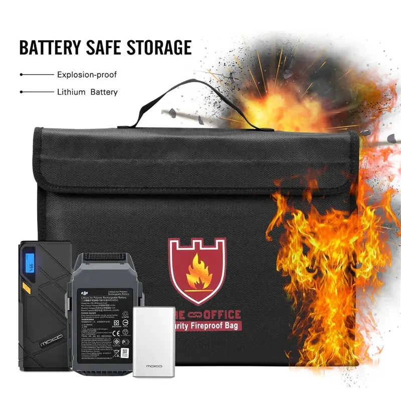 耐火マネードキュメントファイルバッグポーチキャッシュバンクカードパスポート貴重品オーガナイザー耐火ハードバッグホルダー安全な収納バッグ