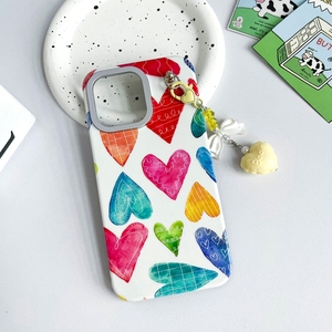 เคสโทรศัพท์มือถือพิมพ์ลายหัวใจสีชมพูสีชมพูกันกระแทกจากโรงงานสีแดงกันกระแทกรูปเปลือกหอยพีซีดีไซน์รถบรรทุกสไตล์การออกแบบลูกโป่ง IMD - Product Image 4