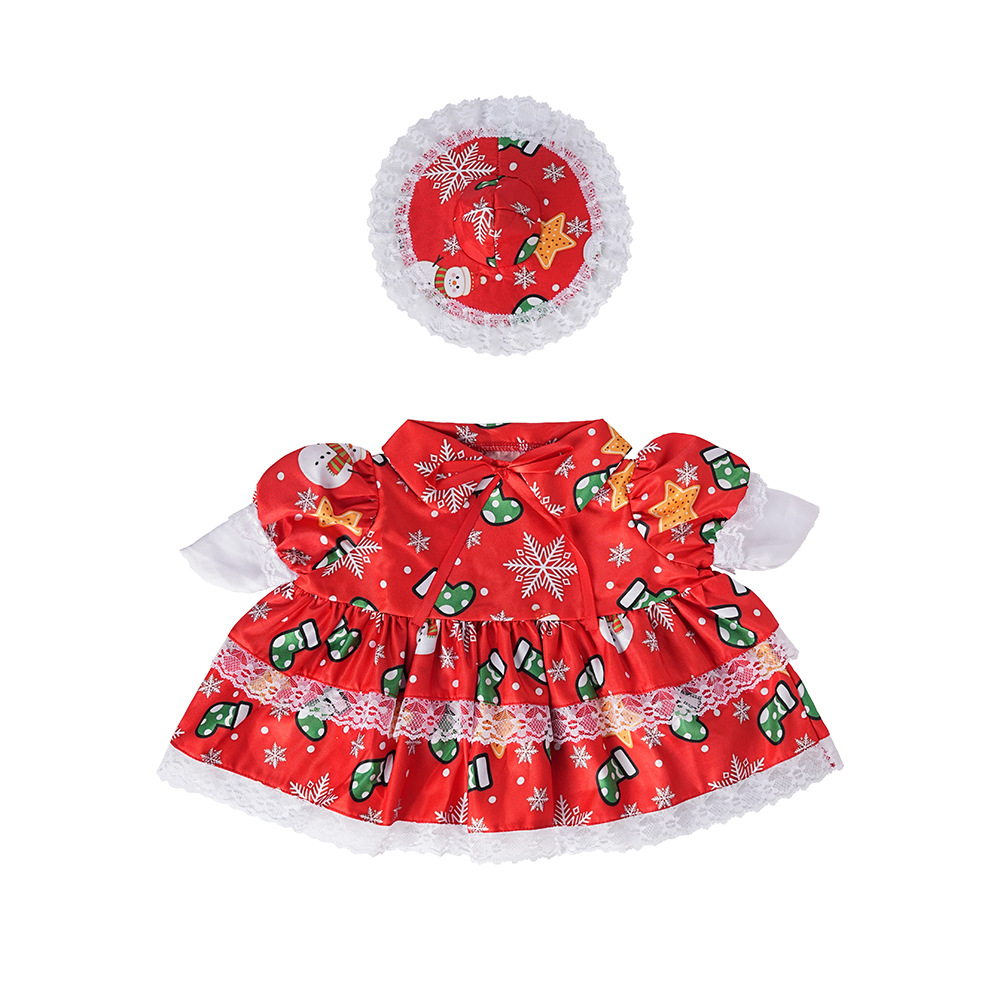 Style de Noël rouge-taille unique
