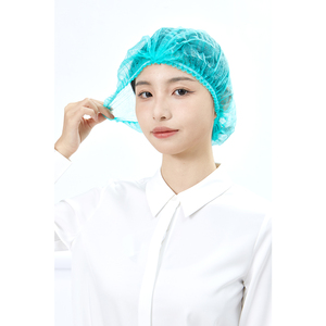 للبيع بالجملة ليس من السهل كسر قبعة الشيف المرنة المزدوجة التي يمكن التخلص منها قبعة طبية للشعر قبعة جراحية شبكية - Product Image 5