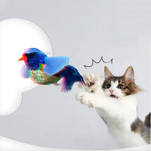 Pet simülasyon arayarak kuş sesi peluş oyuncak kedi yüksek eğlenceli eğlenceli oyuncak kedi alay sopa asabilirsiniz - Product Image 4