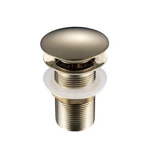 Joyhoo Click Clack scarico per lavello in oro spazzolato scarico per lavabo in ottone Pop-up ad alte prestazioni senza troppopieno - Product Image 5
