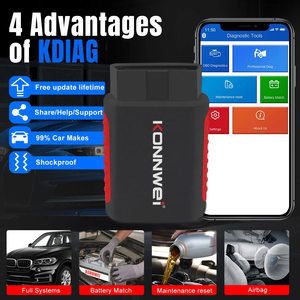 KONNWEI KDIAG BT OBD2 Diagnosis Tool 12V Universal Car Full System Diagnostic Scanner Car Trouble <strong>Code</strong> Reader - Product Image 3