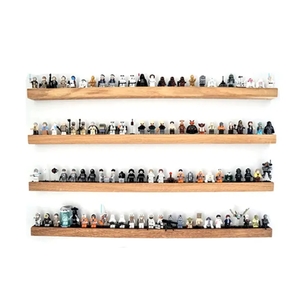 Mini con số hiển thị tường giá gỗ treo tường Minifigures hiển thị kệ gỗ <span class=keywords><strong>LEGO</strong></span> thanh kệ - Product Image 4