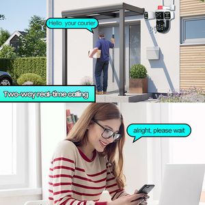 LEVOFAST 4MP Wifi 10X光学变焦安全摄像机8MP 16MP无线四镜头三屏闭路电视PTZ摄像机 - Product Image 4