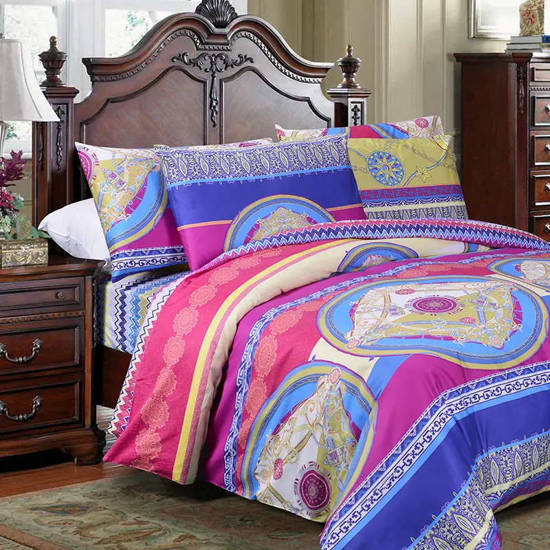 Kaliteli ev tekstili yatak düz yorgan 100% yatak etek levha seti sıcak satış saf pamuk çarşaf seti