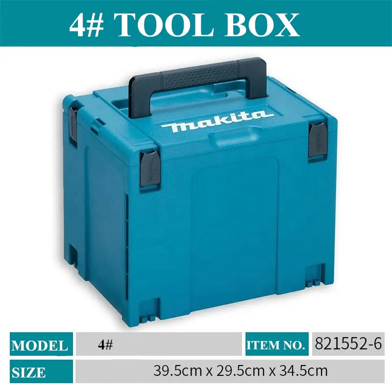 Original Makita Makpac Combination Plastic Carrying Box Hardware Tool Box Household Insulation Box Maintenance Multifunctional C