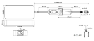 Adaptador de fuente de alimentación de cargador GaN de 5V-48V para sistema de alarma de seguridad inteligente para el hogar, dispositivos inteligentes integrados de Audio integrados - Product Image 6