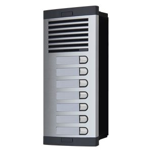 Sistema de intercomunicación de audio para múltiples apartamentos Kit de entrada de edificios con teléfonos de 7 Puertas 1 transformador 1 botón de llamada Panel de aluminio - Product Image 4