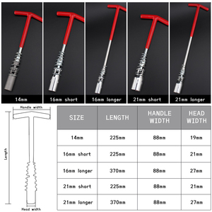T-xử lý bugi ổ cắm cờ lê công cụ loại bỏ phù hợp cho xe máy Máy cắt cỏ và xe cơ giới nhỏ - Product Image 6