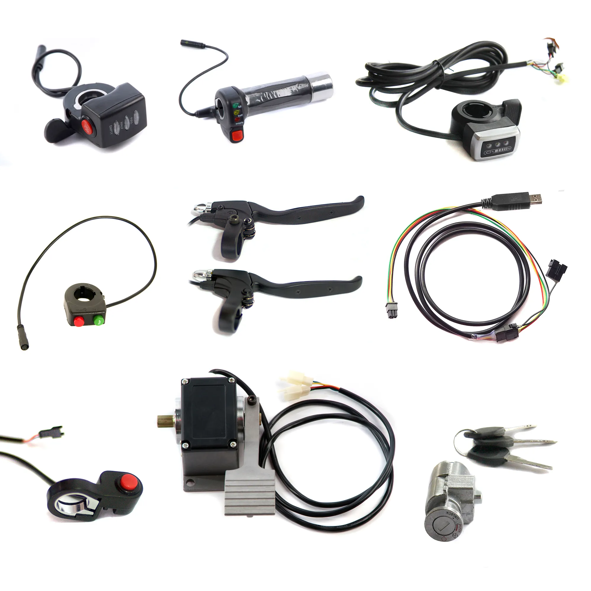 Piezas de motocicleta eléctrica, bicicleta y coche para trabajar con motores BLDC y controladores, promoción