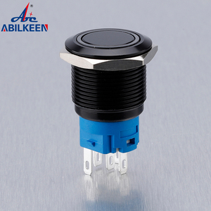 Düz basmalı düğme anahtarı 12mm/16mm/19mm/22mm/25mm/28mm/30mm kapalı metal buton konektörü led ışık basmalı düğme anahtarı - Product Image 2
