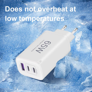 65W PD USB C GaN充電器ライトディスプレイ英国プラグ携帯電話アダプターQC3.0機能付き5V/3A出力9V/2A入力 - Product Image 4