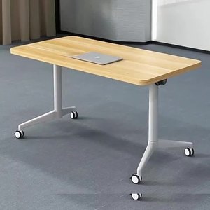 Escritorio de ordenador, muebles de oficina, escritorio de conferencias plegable, mesa de conferencias móvil con ruedas, escritorio de ordenador para juegos - Product Image 3