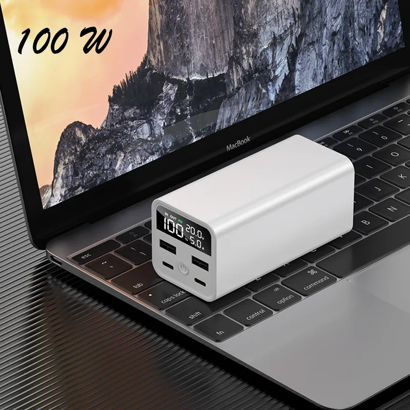 Mini 100W Small Power Bank 10000mAh Tragbares Laptop-Ladegerät mit USB C-Anschluss PD/QC Schnell ladung Schlanker Akku Kompatibel