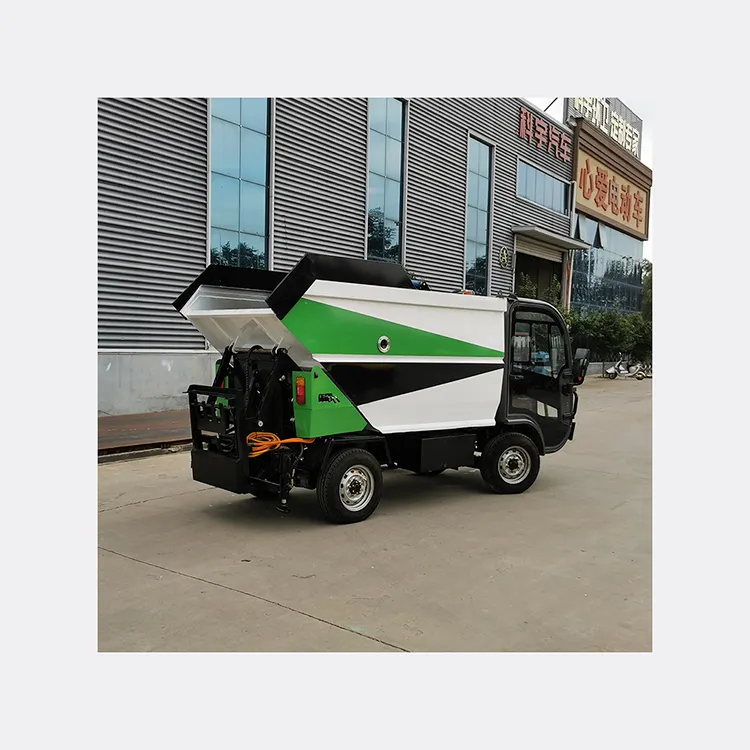 Environmental Sanitation 4wheel Electrical Waste Collector Disposal Truck Garbage Vehicle