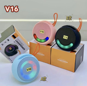 畅销小型V16便携式蓝牙扬声器，带RGB氛围灯型新型立体声音频功能 - Product Image 4